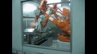 Robot machining cell
