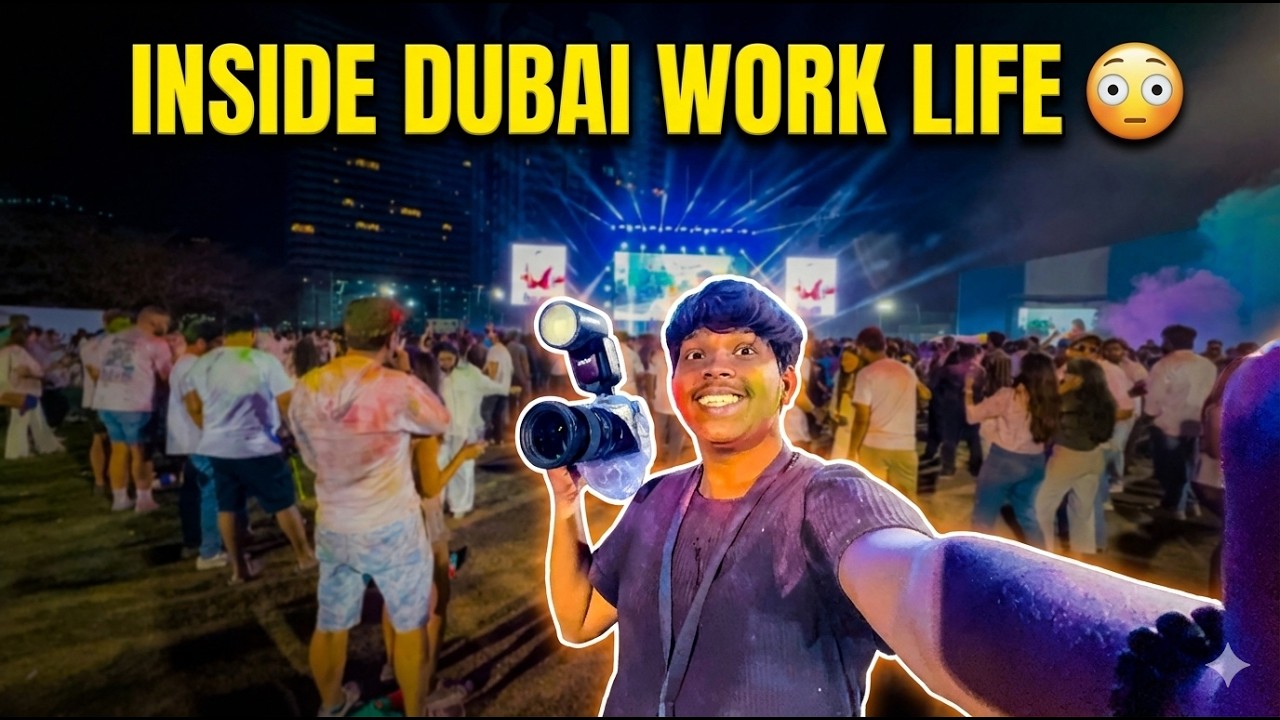 My Work Life in Dubai - Worked at Dubai’s Biggest Holi Event 