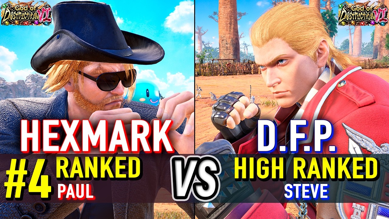T8 🔥 HEXMARK (#4 Ranked Paul) vs D.F.P. (Steve) 🔥 Tekken 8 High