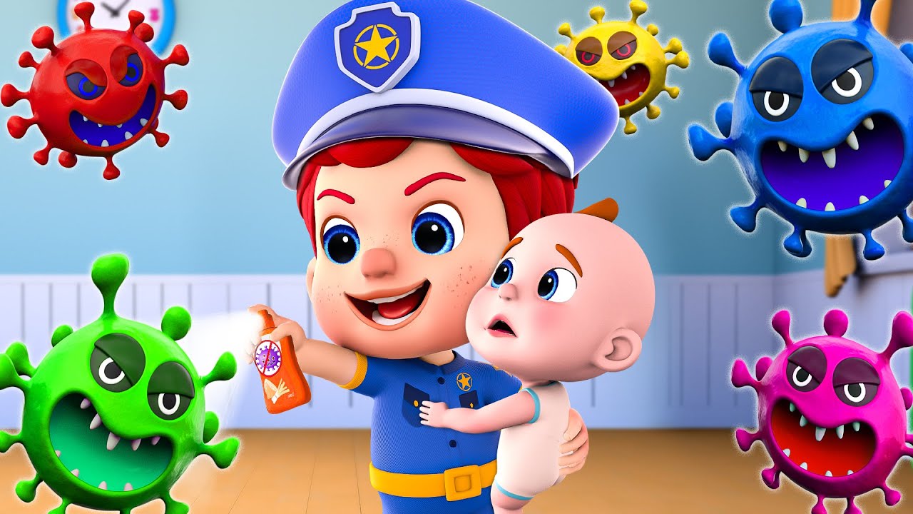Baby-Polizei gegen böse Keime | Das Baby-Polizei-Lied | Kinderreime & Kindersongs | YoNeo