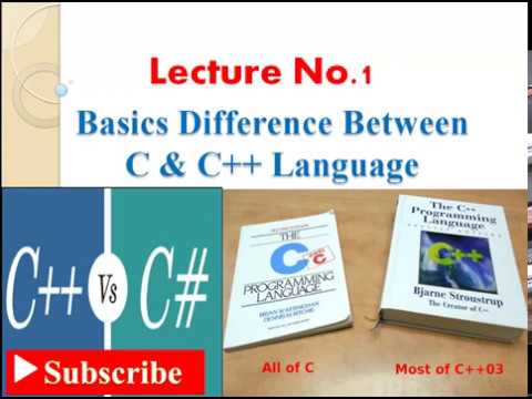Lect.1 Basic Difference between C and C++ | Basic Programming Language ...