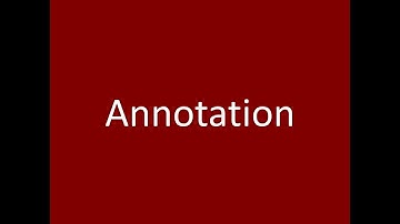 Annotation