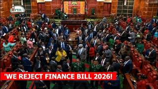 LIVE! FIREWORKS IN PARLIAMENT AS RUTO & GACHAGUA MPS CLASH AND REJECT FINANCE BILL 2026