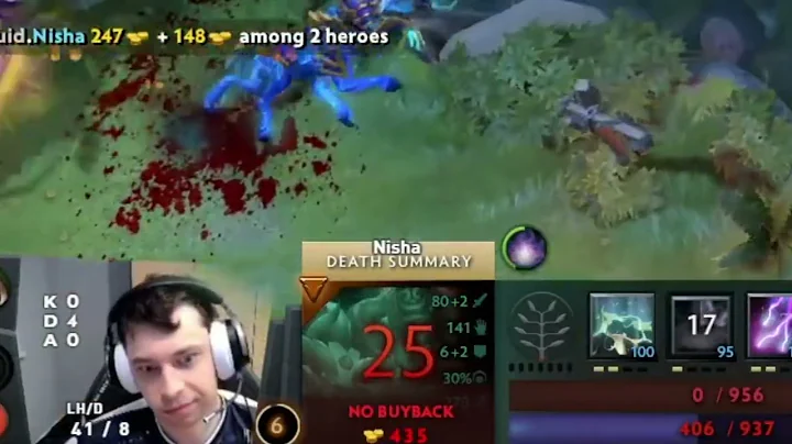 Nisha's funny reaction after being hooked and killed