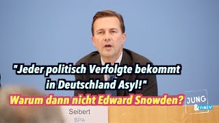 Asyl für "jeden politisch Verfolgten" - Warum dann nicht Edward Snowden?