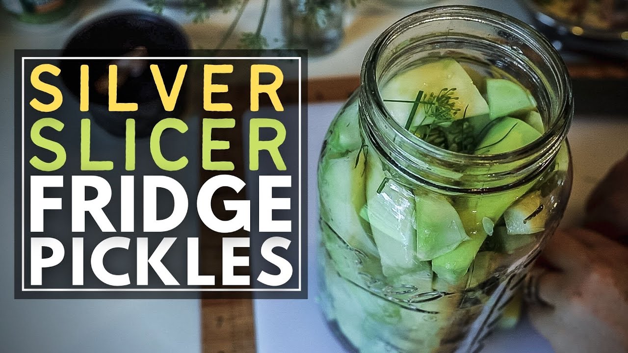 QUICK PICKLE RECIPE 🥒  Making Fresh Refrigerator Pickles Using Silver  Slicer Cucumbers 