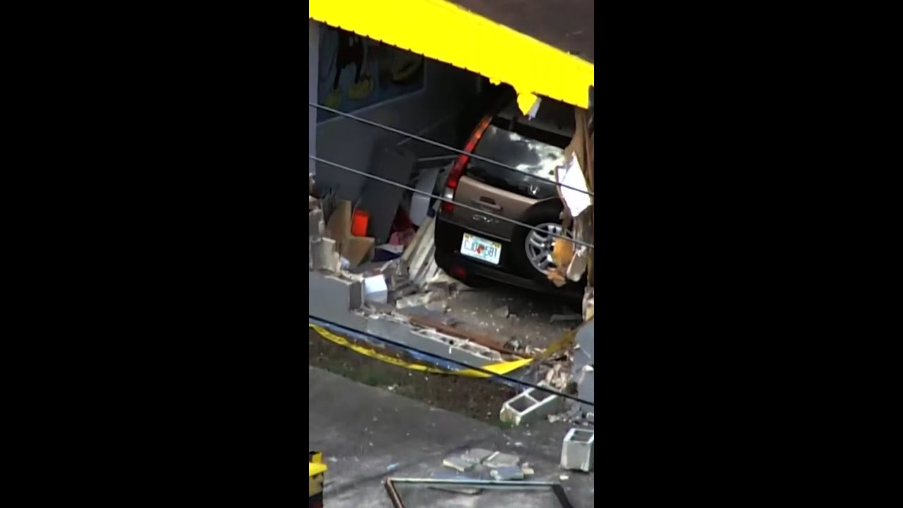 Five hospitalized after car crashes into daycare Five hospitalized after car crashes into daycare