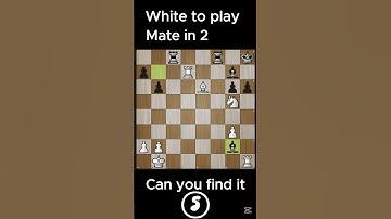Only Smart Players See the Mate in 2 🤯 #chess