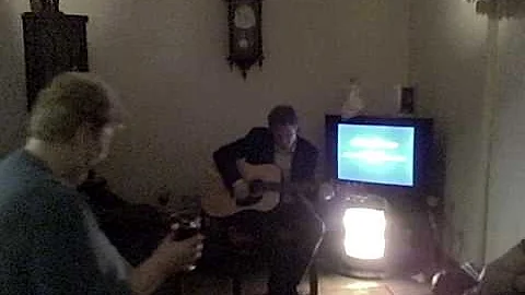 Robert Corson Playing Guitar Xmas 2009