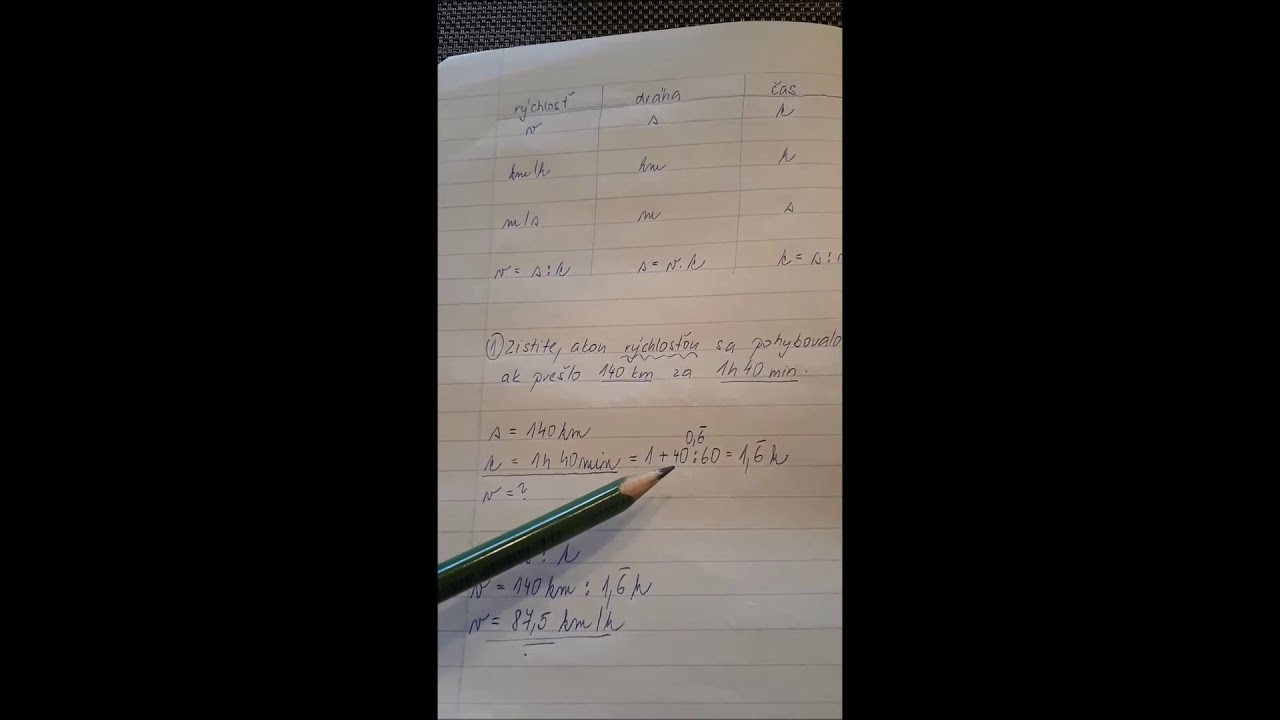 pohyb telesa   príklady