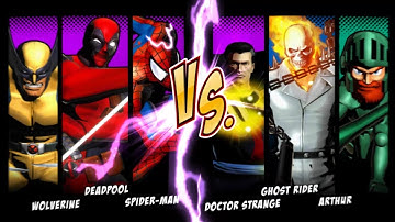 Ultimate Marvel vs Capcom 3 | Spiderman,Hulk and Ironman | Arcade Mode Gameplay