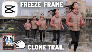 CapCut Tutorial - Freeze Frame Clone Trail Effect with ONE CLICK! (2023)