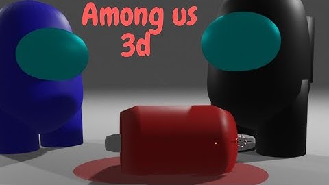 Among us 3d model: blender speed modelling in 2min timelapse