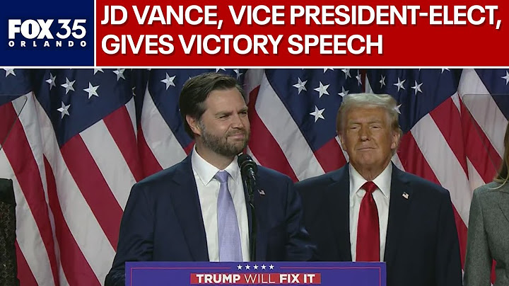 JD Vance, vice president-elect, gives victory speech | Full speech