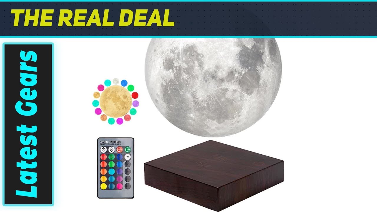 VGAzer Moon Lamp: Coolest Magnetic Levitating Moon Light!