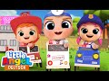 Die Rettungs-Patrouille | Polizei, Feuerwehr, Notarzt | Little Angel Deutsch – Kinderlieder