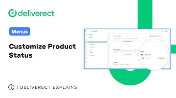 New Menu Editor | Customize Product Status | Deliverect Explains