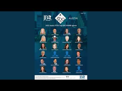 JPAR® - REAL ESTATE RECOGNIZES PT50 TOP 500 AGENTS