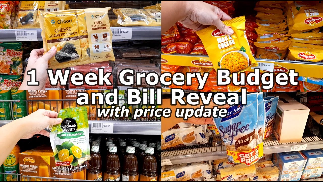 1 Week Grocery Budget and Bill Reveal with Price Update at Landmark