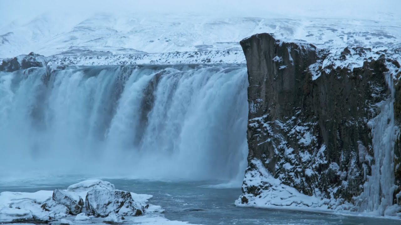 1 Hour Relaxing Music - Icelandic Winter - Stress relief, Mindfulness, Deep Sleep