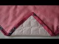 How to Miter a Corner with Bias Tape. Turning Right Corners with Bias Binding