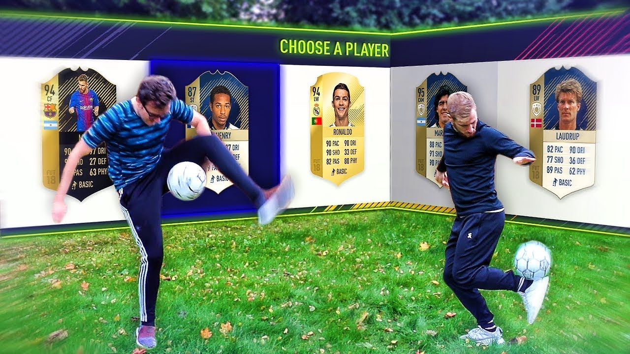 FREESTYLE FOOTBALL CHALLENGES!!! FUT Draft Showdown Feat. Garden Freestyle Challenges