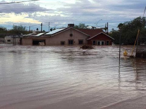 Gila Bend declares state of emergency after night of flooding - YouTube