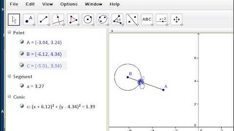 Geogebra: Construction 1 Circles & Points