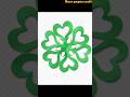 Amazing Green Paper Flower Craft 🌸 Easy DIY Paper Decoration #Shorts
