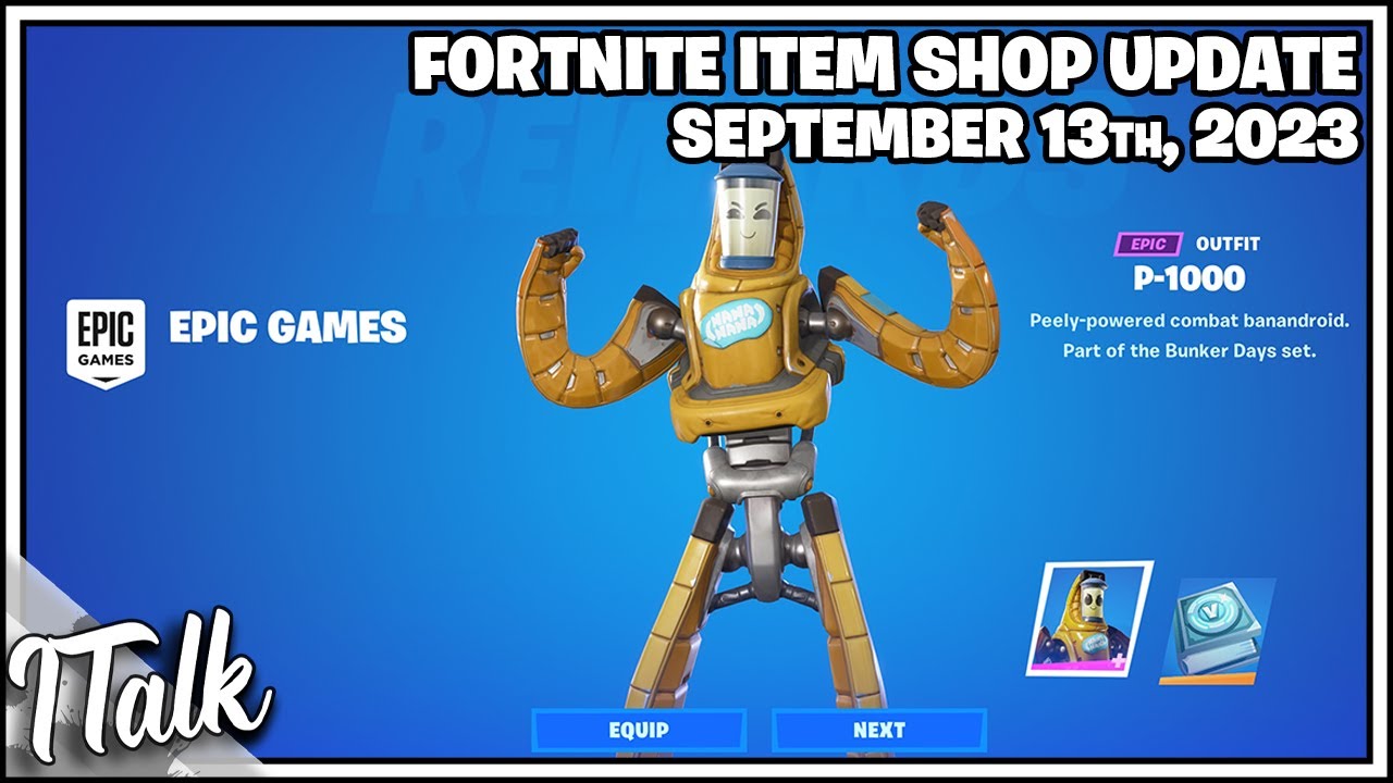 Fortnite Item Shop P-1000 RETURNS! [September 13th, 2023] (Fortnite Battle Royale)