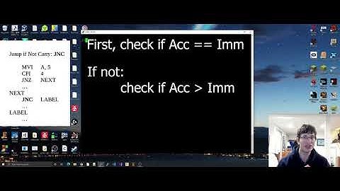 Inequalities in 8080 Assembly IN 15 MINUTES