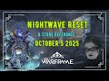 Warframe | Nightwave Reset and Store Offerings October 5, 2025