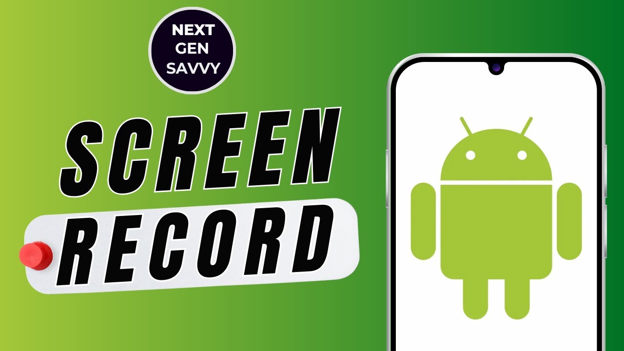 HOW TO SCREEN RECORD ON ANDROID - YouTube