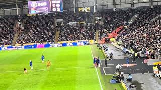 Reece James Chant being sung by Chelsea away supporters after being substituted in a 4-0 win at Hull