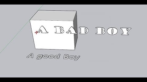 How To Make 3D Text In SketchUp