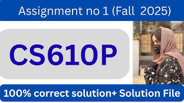 CS610P Assignment 1 Solution Fall 2025 | CS610P Assignment 1 Solution 2025 |
