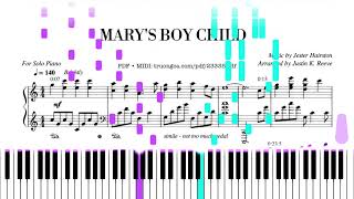 Mary's Boy Child | Piano with Sheet PDF + MIDI
