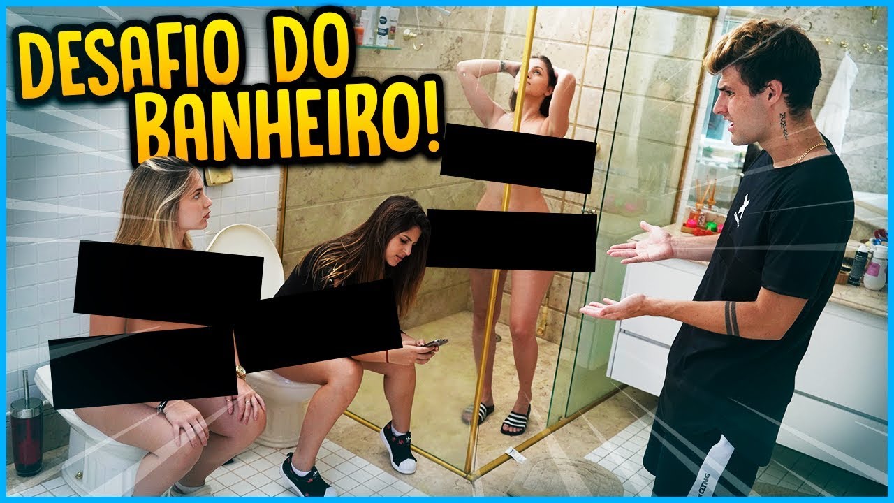 entretenimento para casamento 5 MENINOS VS 5 MENINAS: DESAFIO DO BANHEIRO!! [ REZENDE EVIL ]