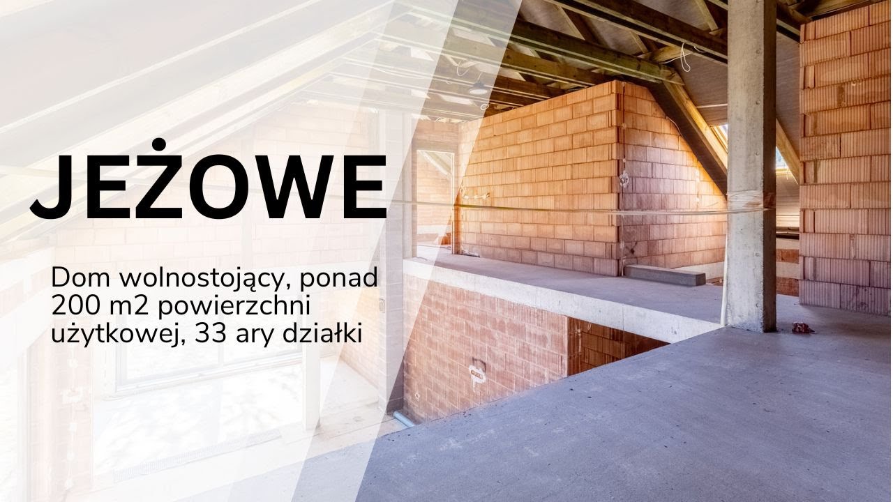 Garaż, Olbrzymi Salon, Sypialnie z łazienkami - miejscowość Jeżowe, dom wolnostojący