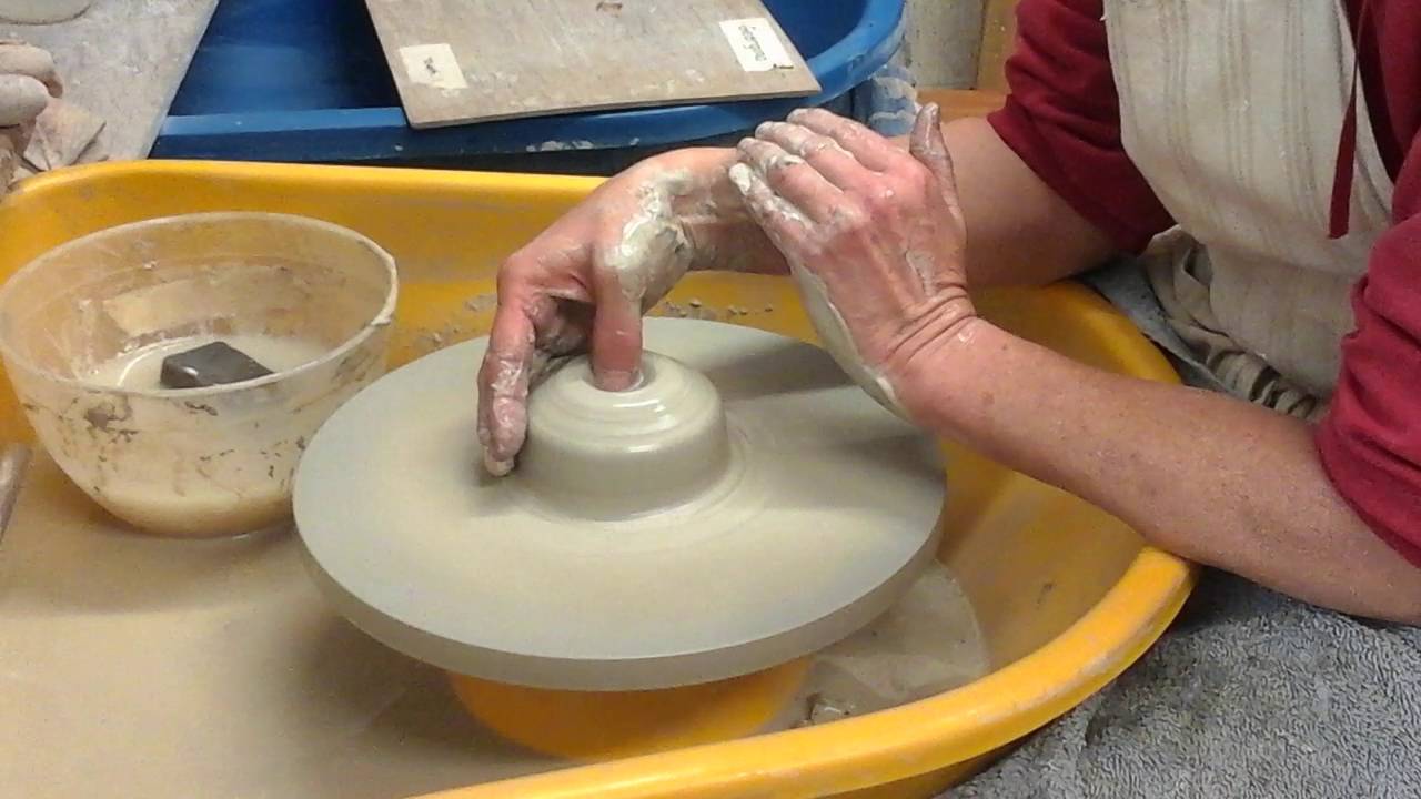 Pottery wheel demo. Jo Dove Pottery, Somerset YouTube