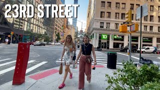 23rd Street Walking Tour in Midtown Manhattan, NYC [4K]