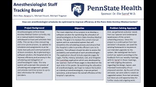 Anesthesiologist Staff Tracking Board: Capstone Project Spring 2023