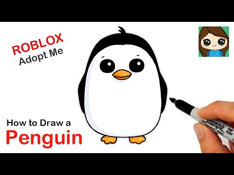 How To Draw A Penguin Roblox Adopt Me Pet Safe Videos For Kids - club penguin obby roblox