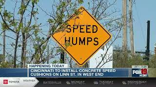 Cincinnati to install concrete speed cushions in West End