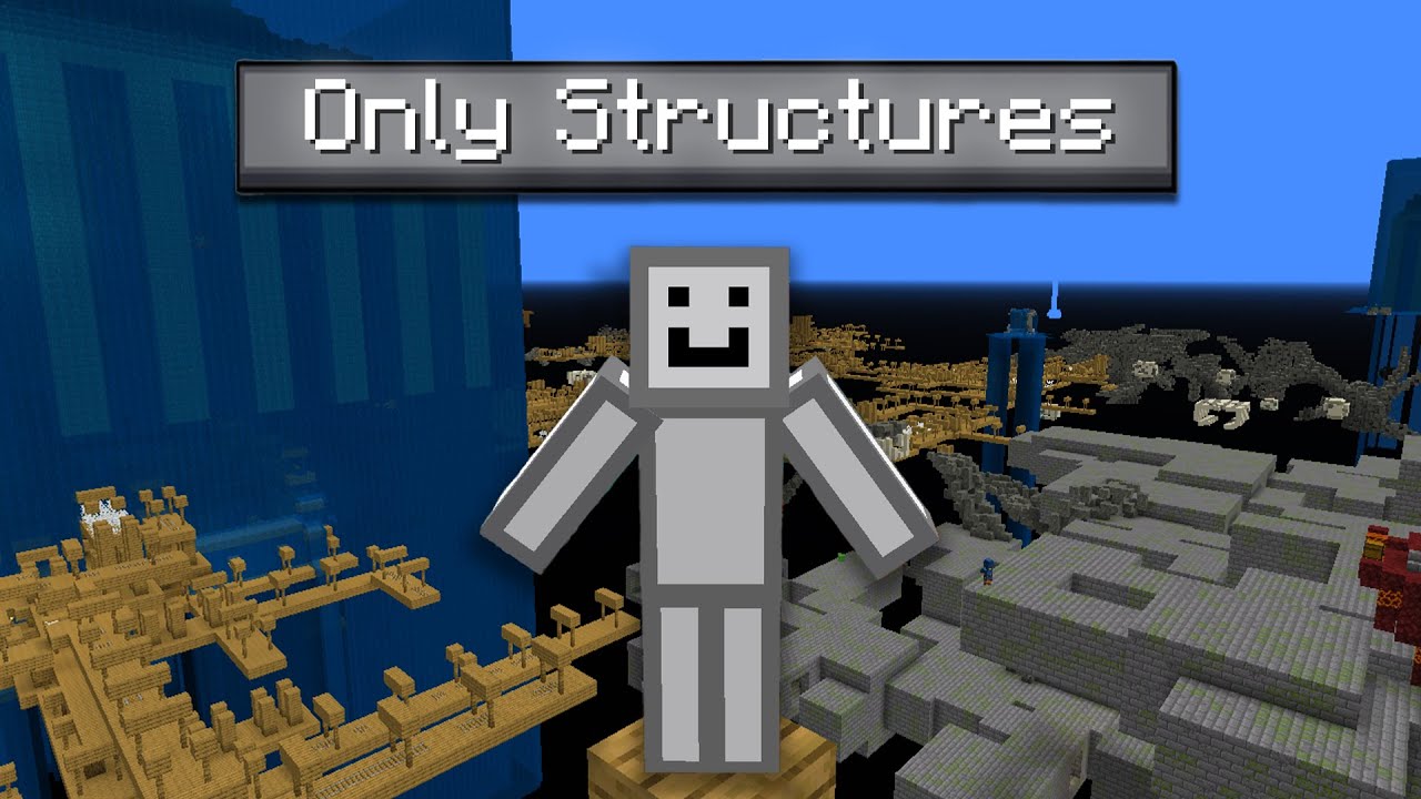 Minecraft but it's ONLY Structures - YouTube