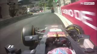 Max Verstappen crashes out of the Monaco GP