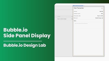 Bubble.io Design: Sliding Side Panel (Beginner)