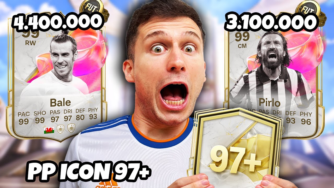 EITA!!! MITAMOS MUITO NO ÚLTIMO PP ICON DO EA FC 🔥🔥 TIRAMOS BALE 99 E PIRLO 99 🔥 ULTIMATE TEAM BR