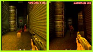 Quake II Benchmark - Voodoo 2 SLI VS Geforce 256 - 1024X768