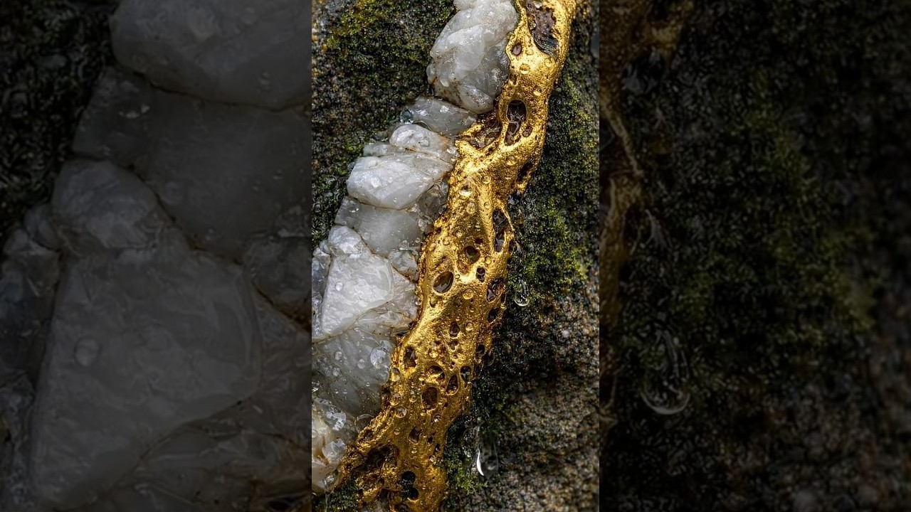 Scraping Gold After Rain | Wet River Rocks ASMR, Natural Gold Discovery 